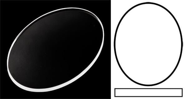 30.40mm x 19.50mm (T1.00mm) Chopard Happy Spirit