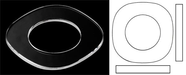 21.00mm x 21.00mm (Bale x T0.85mm) Chopard Happy Diamond