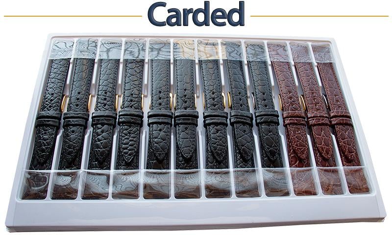Carded Popular Leather Watch Straps