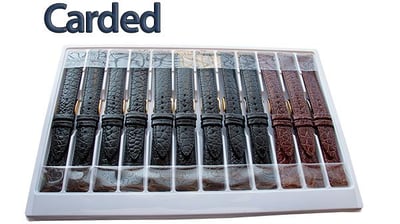 Carded Popular Leather Watch Straps