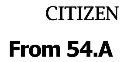 From Citizen Part No. 54.A