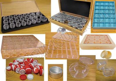 Compartment Boxes, Pots & Tubes