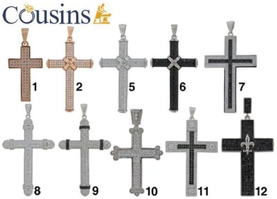 Cross Pendants with CZ