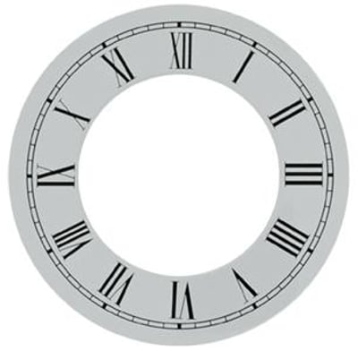 Roman Ø120mm (4¾ ") Flat, White, Ø110mm (4¼")