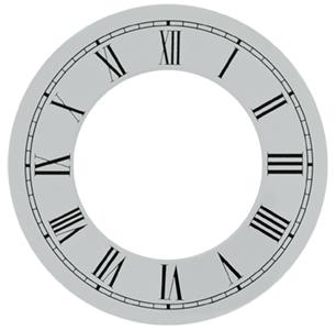 Roman Ø120mm (4¾ ") Flat, White, Ø110mm (4¼")
