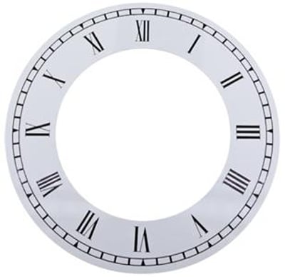 Roman Ø102mm (4") Flat, White, Ø96mm (3¾")
