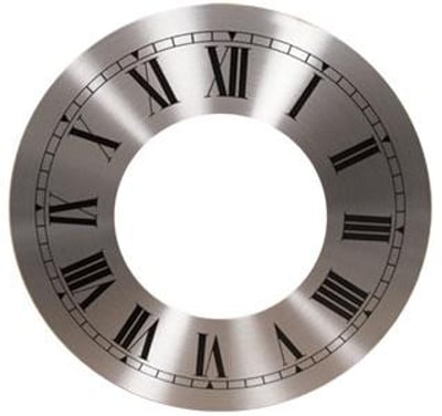 Roman Ø356mm (14") Flat, Silver, Ø324mm (12¾")