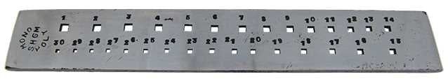 Square (30 holes) 1.60 to 4.30mm