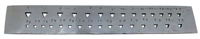 Triangular (30 holes) 2.00 to 4.50mm
