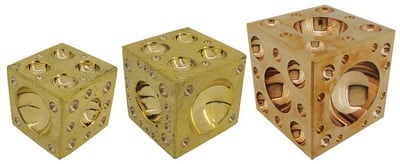 Dapping Cubes, Brass
