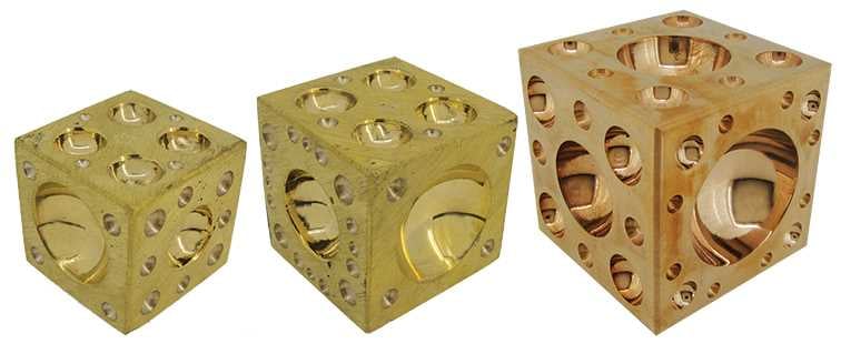 Dapping Cubes, Brass