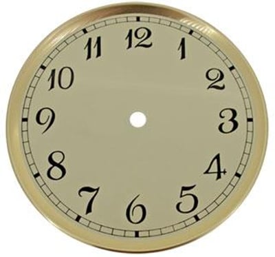 Arabic Ø165mm (6½") Raised, Gold, Ø145mm (5¾")