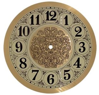 Arabic Ø260mm (10¼") Flat, Gold, Ø229mm (9")