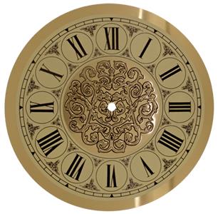 Roman Ø260mm (10¼") Flat, Gold, Ø229mm (9")