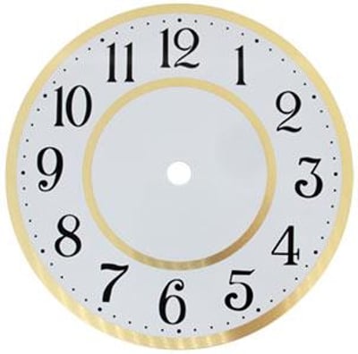 Arabic Ø152mm (6") Flat, White, Ø133mm (5¼")