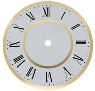 Roman Ø152mm (6") Flat, White, Ø133mm (5¼")