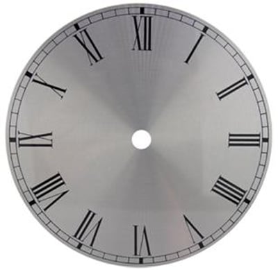Roman Ø152mm (6") Flat, Silver, Ø145mm (5¾")