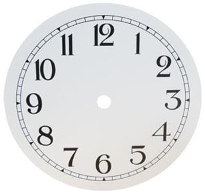Arabic Ø152mm (6") Flat, Matt White, Ø133mm (5¼")