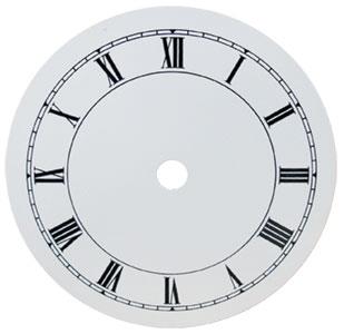 Roman Ø119mm (4½") Flat, White, Ø102mm (4")