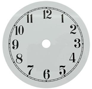 Arabic Ø102mm (4") Flat, White, Ø88mm (3½")