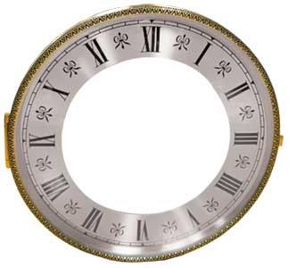 Arabic Ø127mm (5") Flat, Silver, Ø110mm (4¼") With Glass & Bezel