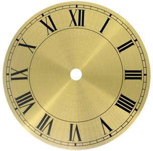Roman Ø127mm (5") Flat, Gold, Ø120mm (4¾")