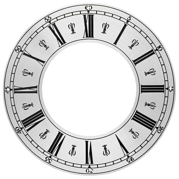 Roman Ø152mm (6") Flat, Silver, Ø146mm (5¾")