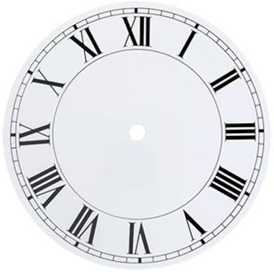 Roman Ø152mm (6") Flat, White, Ø145mm (5¾")