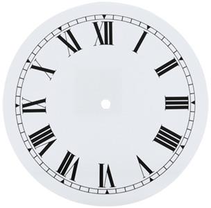 Roman Ø203mm (8") Flat, White, Ø184mm (7¼")