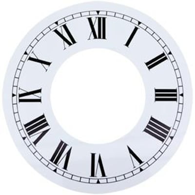 Roman Ø254mm (10") Flat, White, Ø228mm (9")