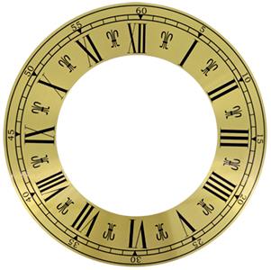 Roman Ø280mm (11") Flat, Gold, Ø255mm (10")