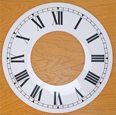 Roman Ø356mm (14") Flat, White, Ø324mm (12¾")