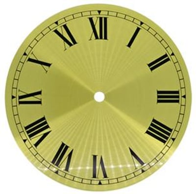 Roman Ø177mm (7") Flat, Gold, Ø165mm (6½")