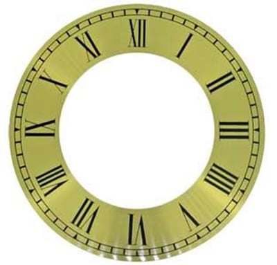 Roman Ø152mm (6") Flat, Gold, Ø146mm (5¾")