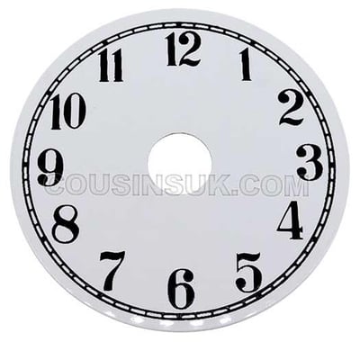 Arabic Ø54mm (2") Flat, White, Ø51mm (2")