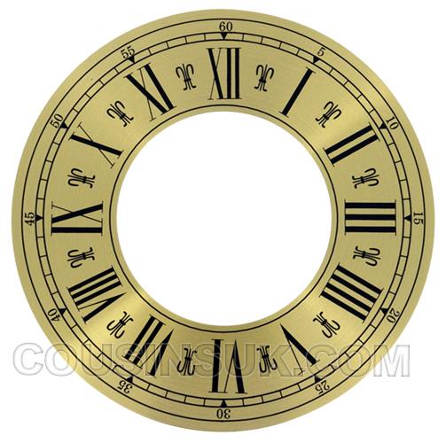 Roman Ø127mm (5") Flat, Gold, Ø121mm (4¾")