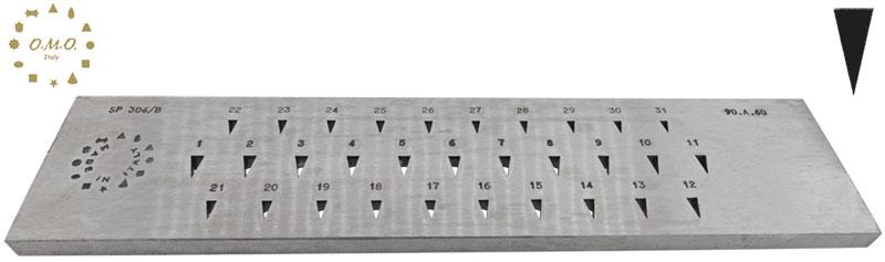 Knife Edge, 6 to 9mm (31 Holes)