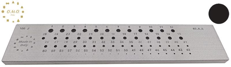 Round, Ø0.50 to Ø6.00mm (60 Holes)