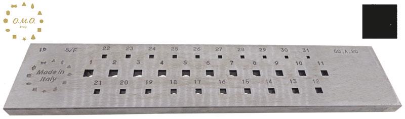 Square, 2.00 to 5.00mm (31 Holes)