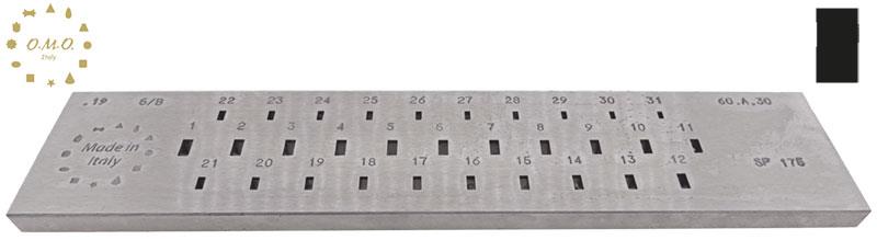 Rectangular, 3.00 x 1.50 to 6.00 x 3.00mm (31  Holes)