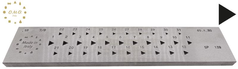 Triangular, 3.00 to 6.00mm (31 Holes)