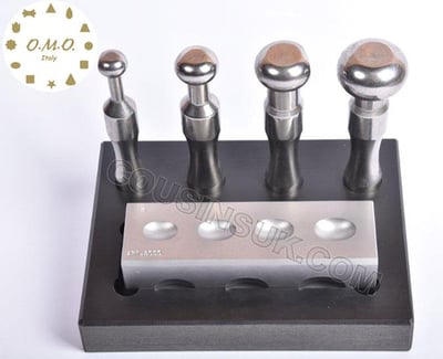 Dapping Sets, Steel Oval O.M.O Italy