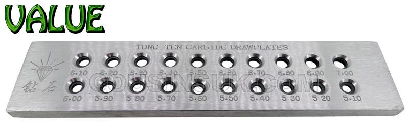 Value, Ø5.10 to Ø7.00mm (20 Holes)