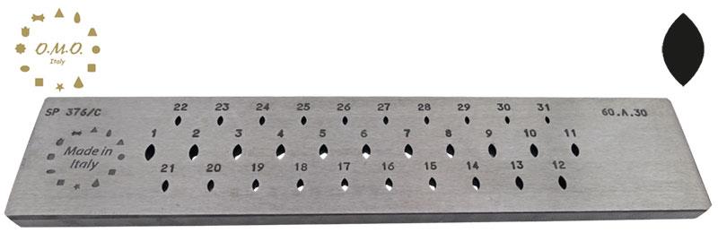 Marquise (50%), Ø3.00 x 1.65 to Ø6.00 x 3.30mm (31 Holes)