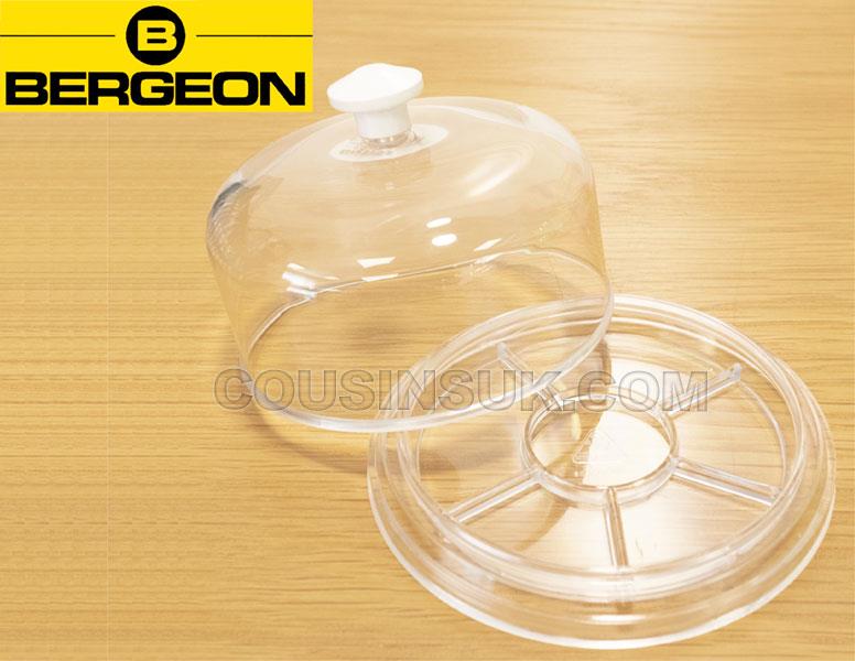 Ø100mm, Dust Cover & Tray (Transparent), Bergeon