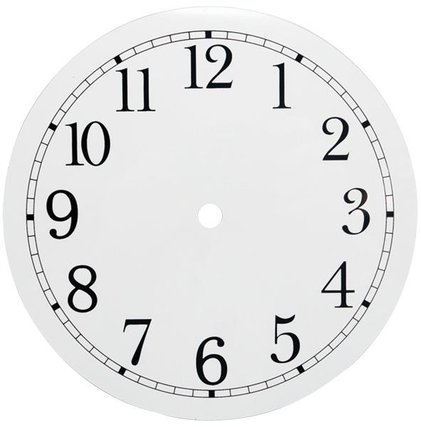 Arabic Ø177mm (7") Flat, White, Ø158mm (6¼")