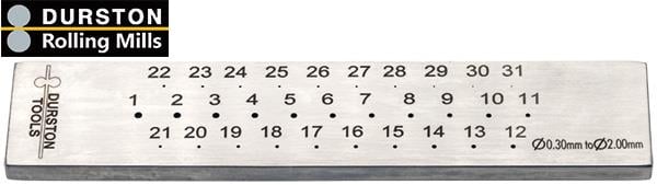 Round, Ø0.30 to Ø2.00mm (31 Holes), Durston