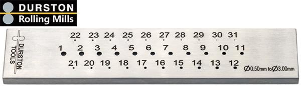 Round, Ø0.50 to Ø3.00mm (31 Holes), Durston