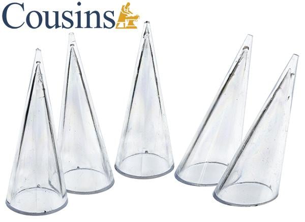 Ring Display Cones, Clear