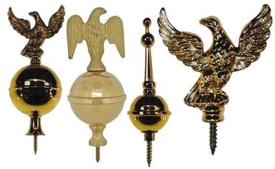 Eagles with Balls & Spires